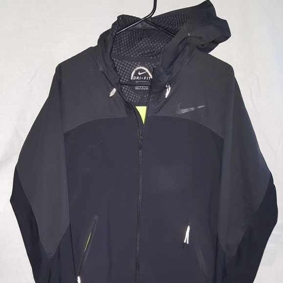 Nike Jacket black mens size medium windbreaker - Picture 1 of 3